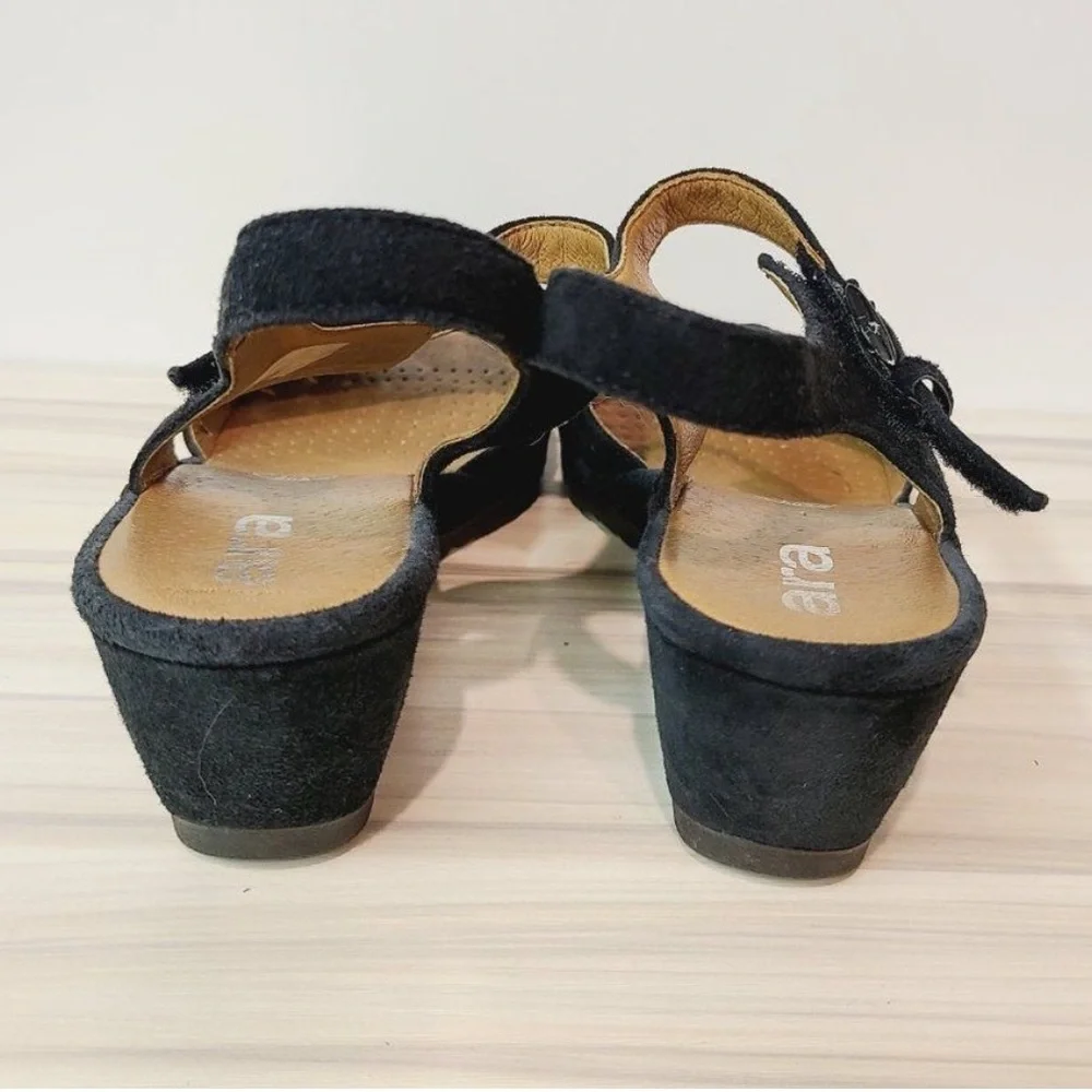 Ara black suede